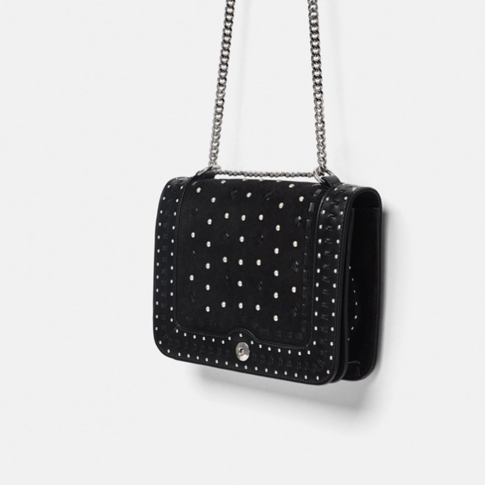 Amazing new with tag , black shoulder purse.